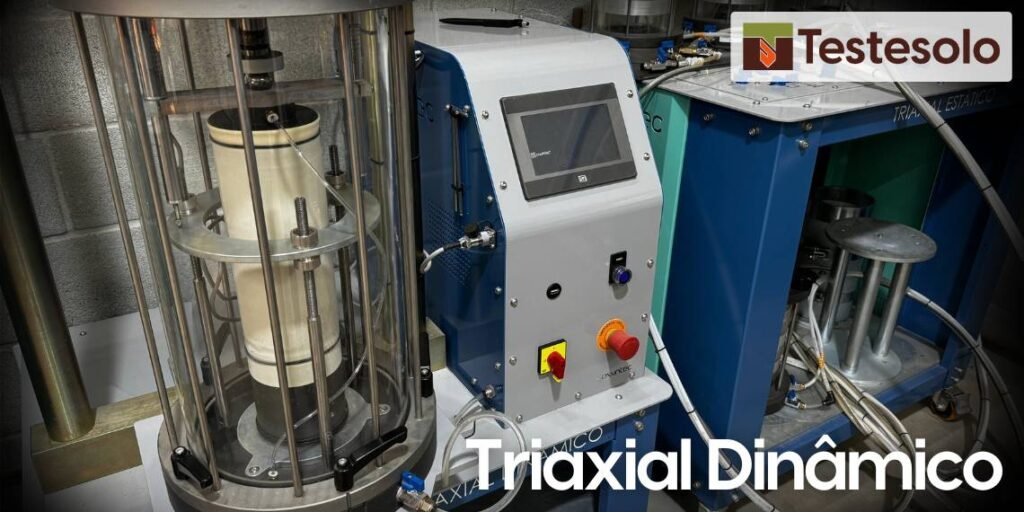 Equipamento triaxial dinâmico para ensaio de módulo de resiliência